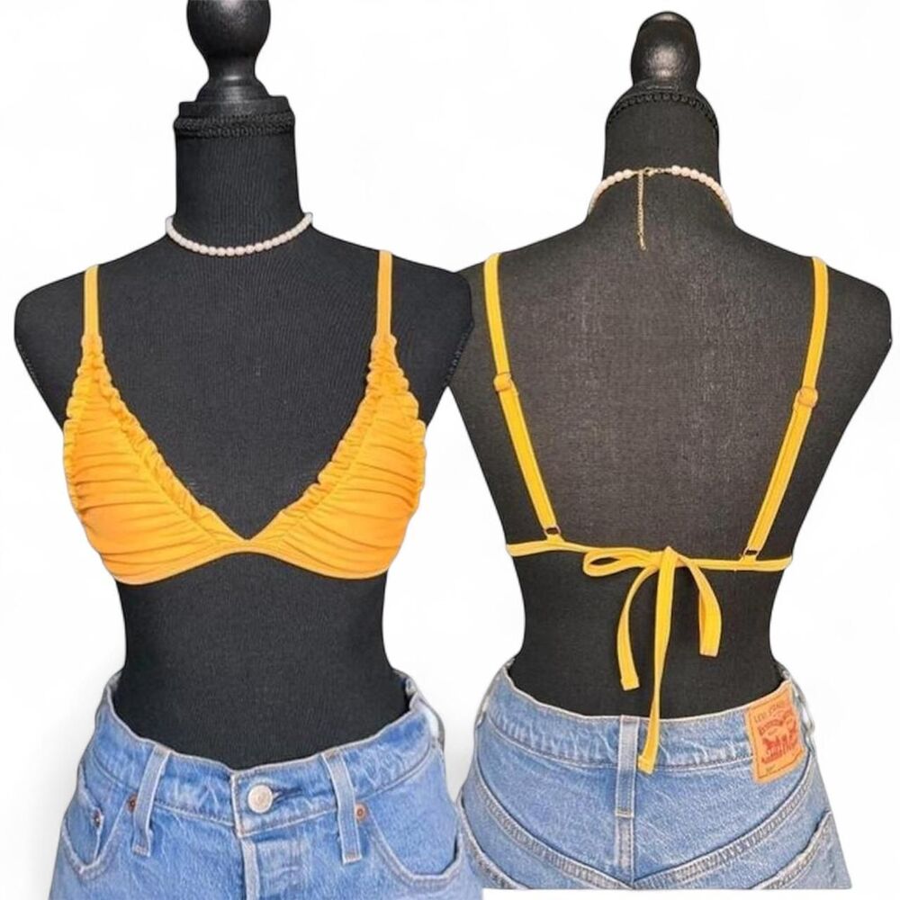 Yellow Bikini Top Women’s Small